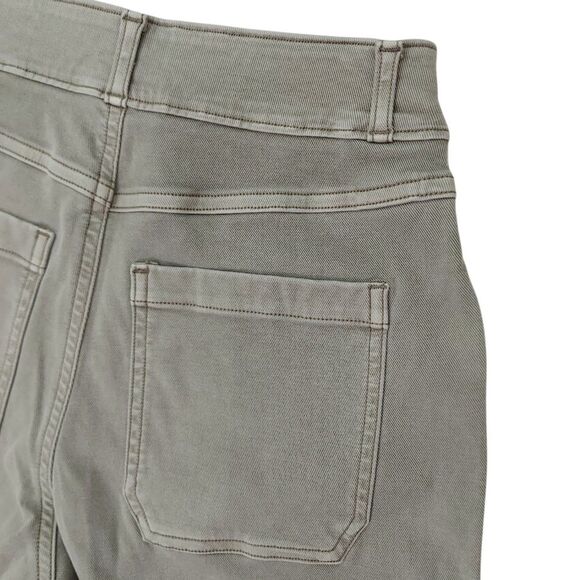 Spanx Pants Womens XS Green Stretch Twill Straight Leg Comfort Pull On Utility - Picture 7 of 11